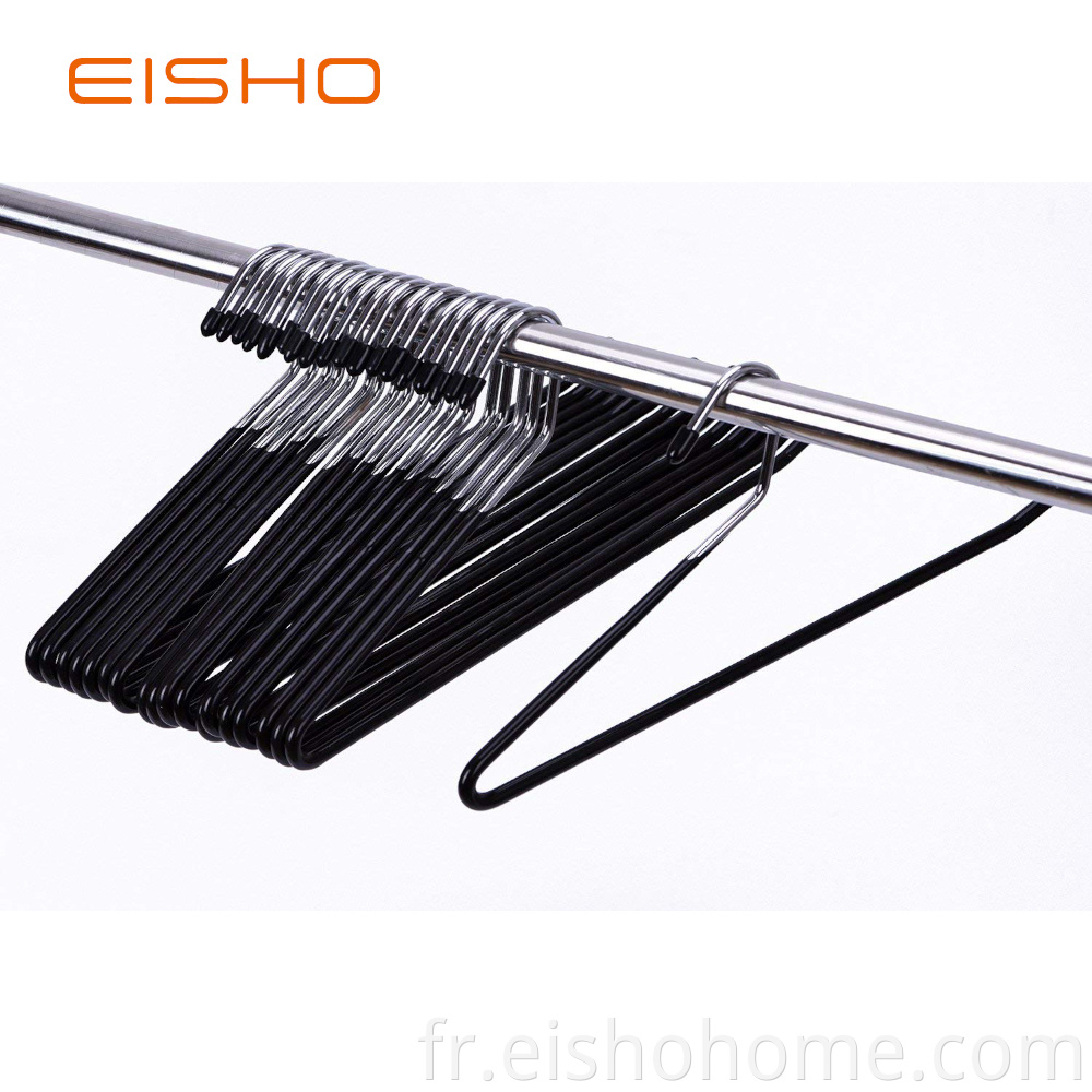 Eisho Wholesale Black Metal Clothes Smooth Pvc1